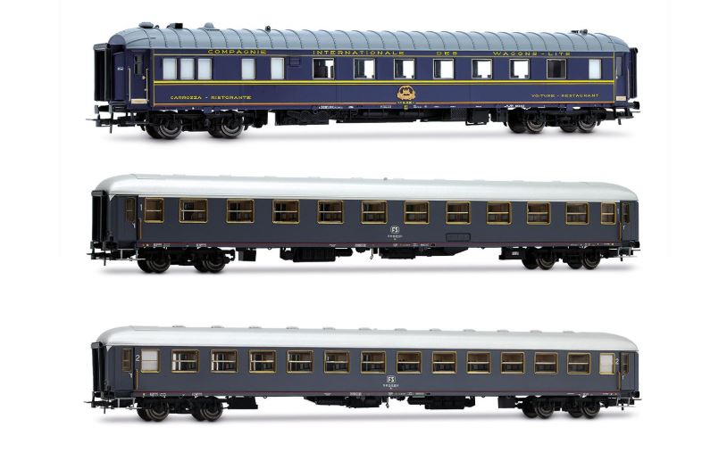 Rivarossi - FS 3 CARROZZE RISTORANTE,1a CLASSE, 2a CLASSE RAPIDO 904-905 EP.IVa 1:87 - Cod. HR4360