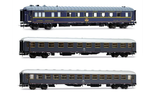 Rivarossi - FS 3 CARROZZE RISTORANTE,1a CLASSE, 2a CLASSE RAPIDO 904-905 EP.IVa 1:87 - Cod. HR4360