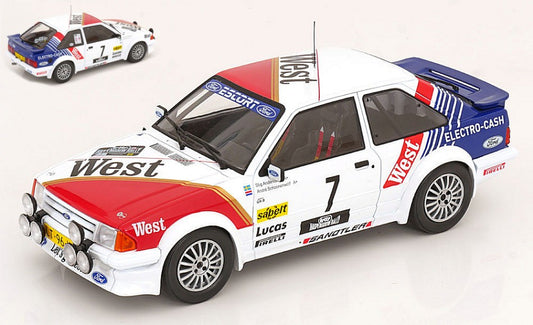 Modelcargroup - FORD ESCORT MK III RS TURBO N.7 HASPENG.RALLY 1985 ANDERV.-SCHOONEN.1:18 - Cod. MCG18421