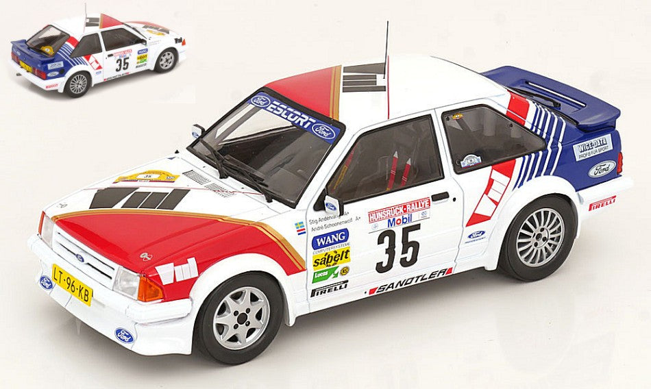 Modelcargroup - FORD ESCORT MK III RS TURBO N.35 HUNSR.RALLY 1985 ANDER.-SCHOONEN.1:18 - Cod. MCG18422