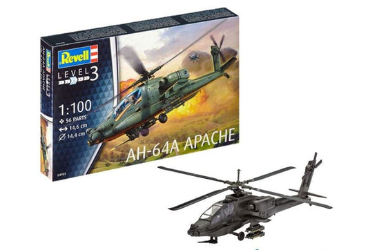 Revell - ELICOTTERO AH-64A APACHE KIT 1:100 - Cod. RV04985