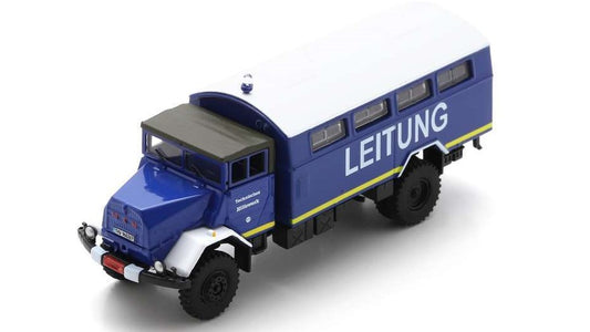 Schuco - MAN 630 L21AE THW BLUE (DIE CAST) 1:87 - Cod. SH452679600