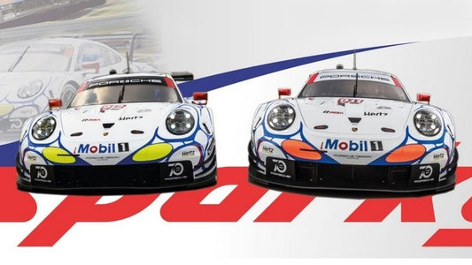 Spark Model - PORSCHE 911 RSR N.911/N.912 PETIT LE MANS 2018 SET 1:64 - Cod. YCOMBO64008