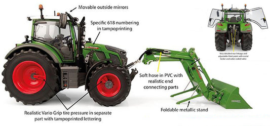 Universal Hobbies - FENDT 618 VARIO W/FRONTLOADER 1:32 - Cod. UH6688