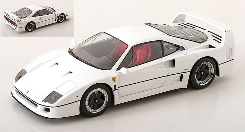Kk Scale - FERRARI F40 BRUNEI WHITE 1:18 - Cod. KKDC180695