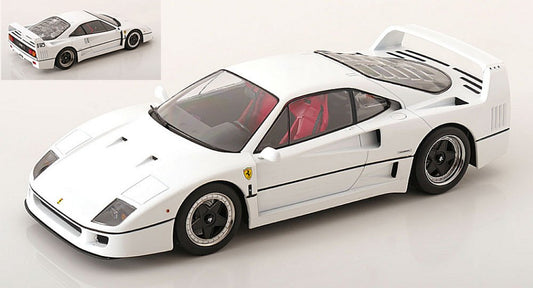Kk Scale - FERRARI F40 BRUNEI WHITE 1:18 - Cod. KKDC180695