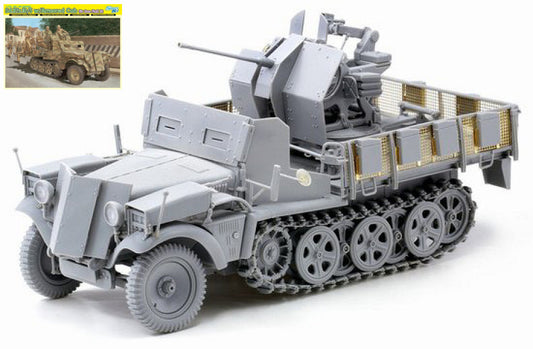 Dragon - SD.KFZ.10/5 W/ARMOR CAB FUR 2cm FLAK 38 SMART KIT 1:35 - Cod. D6677