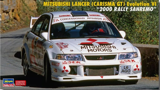 Hasegawa - MITSUBISHI LANCER CARISMA GT EVO I RALLY SANREMO 2000 KIT 1:24 - Cod. HA20712