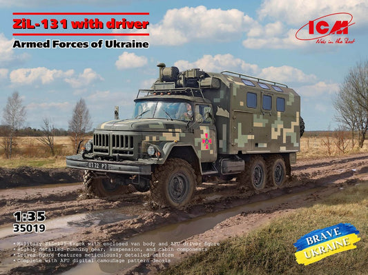 Icm - ZIL-131 OF THE ARMED FORCES OF UKRAINE W/DRIVER KIT 1:35 - Cod. ICM35019
