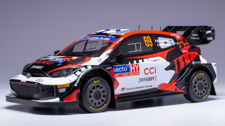 Ixo Model - TOYOTA GR YARIS WRC N.69 RALLY FINLAND 2024 ROVANPERA/HALTTUNEN 1:18 - Cod. 18RMC218