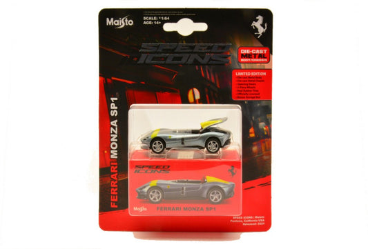 Maisto - FERRARI MONZA SP-1 CABRIOLET SILVER 1:64 - Cod. MI15702Z