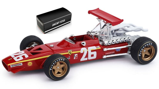 Brumm - FERRARI 312 F 1 J.ICKX 1968 N.26 WINNER FRANCE GP 1:43 - Cod. BM0171