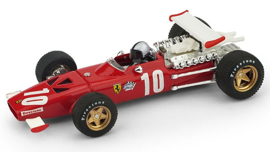 Brumm - FERRARI 312 F1 PEDRO RODRIGUEZ 1969 N.10 6th ITALY GP W/PILOTE 1:43 - Cod. BM0256CH
