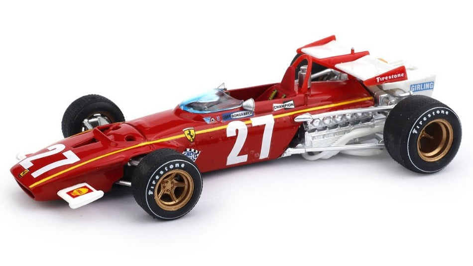 Brumm - FERRARI 312 B J.ICKX 1970 N.27 8th BELGIUM GP 1:43 - Cod. BM0444