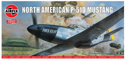 Airfix - NORTH AMERICAN P-51D MUSTANG KIT 1:24 - Cod. A14001V