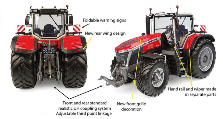 Universal Hobbies - TRATTORE MASSEY FERGUSON 9S.425 PRODUCTION VERSION 1:32 - Cod. UH6710
