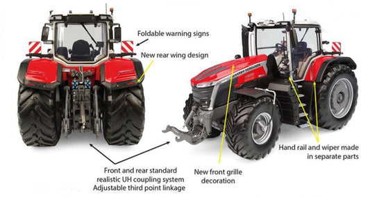 Universal Hobbies - TRATTORE MASSEY FERGUSON 9S.425 PRODUCTION VERSION 1:32 - Cod. UH6710