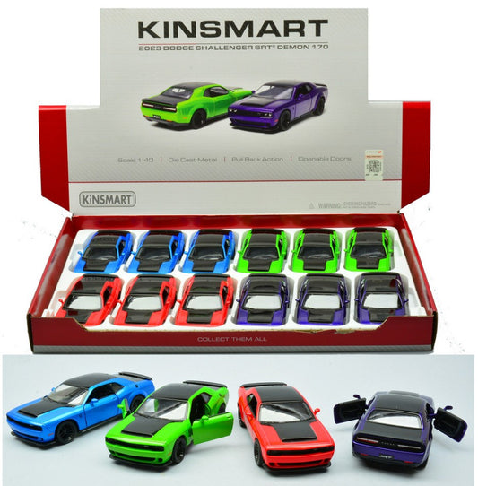 Kinsmart - DODGE CHALLENGER COL.ASS. cm 12 1:40 5461D - Cod. KT18084