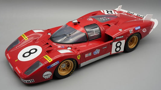 Tecnomodel - FERRARI 512S N.8 LE MANS 1970 MERZARIO-REGAZZONI W/SHOWCASE 1:12 - Cod. TMD1202D