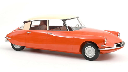 Norev - CITROEN ID 19 1957 CAPUCINE ORANGE/CREAM 1:12 - Cod. NV121580