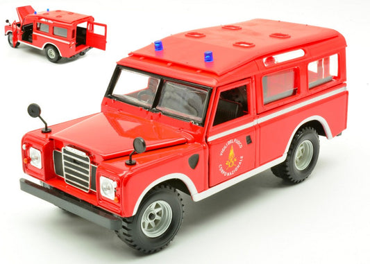 Burago - LAND ROVER SERIES II VIGILI DEL FUOCO 1:24 - Cod. BU01772LRS