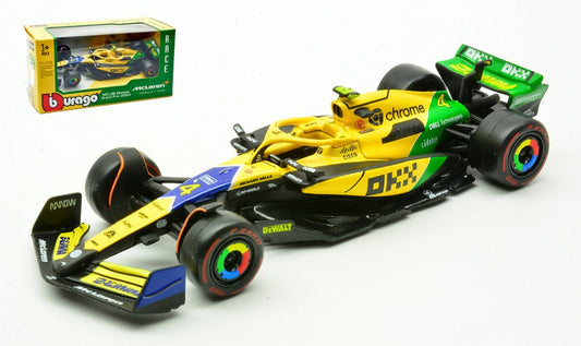 Burago - MCLAREN MCL 38 N.4 4th MONACO GP 2024 LANDO NORRIS-SENNA 30th ANNIV.1:43 - Cod. BU38214NM