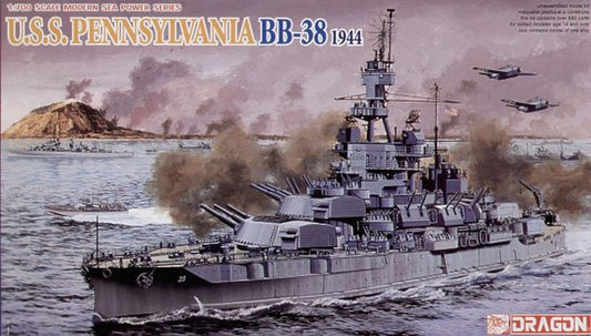 Dragon - U.S.S. PENNSYLVANIA BB-38 1944 UPGRADE VERSION KIT 1:700 - Cod. D7041