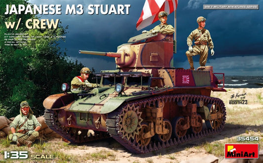 Miniart - JAPANESE M3 STUART W/CREW KIT 1:35 - Cod. MIN35454