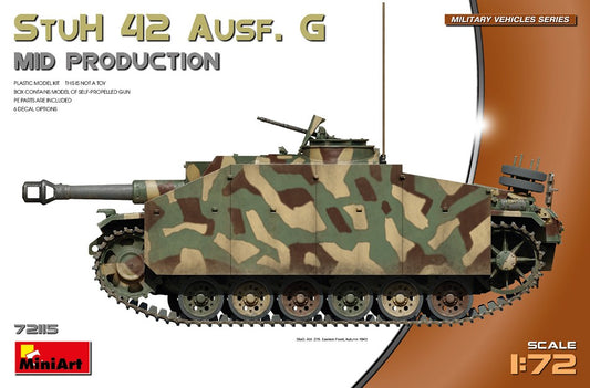 Miniart - StuH 42 Ausf.G MID PROD.KIT 1:72 - Cod. MIN72115