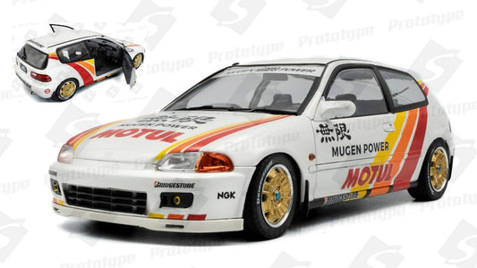 Solido - HONDA CIVIC (EG6) MUGEN POWER RACING 1992 WHITE/RED 1:18 - Cod. SL1810404