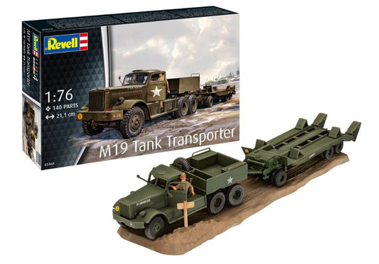 Revell - TRASPORTATORE DI CARRI ARMATI M19 TANK TRANSPORTER KIT 1:76 - Cod. RV03364