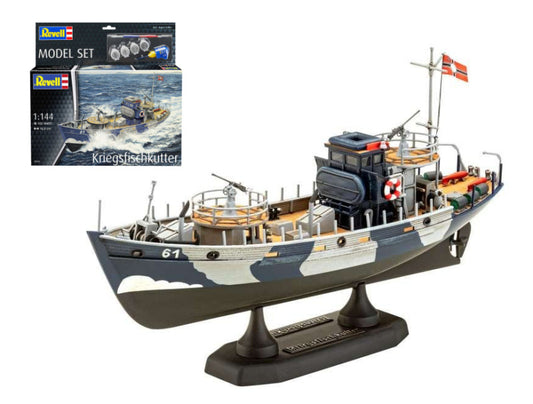 Revell - KFK (NAVE DA PESCA DA GUERRA) KRIEGSFISCHKUTTER KIT 1:144 - Cod. RV65242