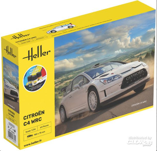 Heller - CITROEN C4 WRC STARTER KIT C/COLORI KIT 1:24 - Cod. HL56756