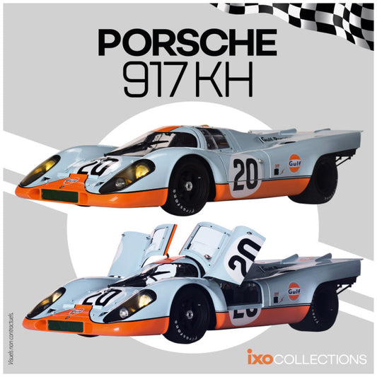Ixo Model - PORSCHE 917 N.20 "STEVE MCQUEEN-LE MANS" METAL KIT SOUND/LIGHTS/OPEN.1:8 - Cod. PRS917-20