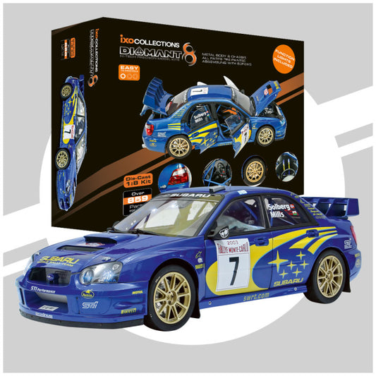 Ixo Model - SUBARU IMPREZA WRC NR.7 METAL KIT SOUND/LIGHTS/OPENINGS-859 PARTS 1:8 - Cod. SBRIMP