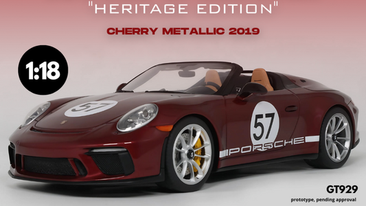 Gt Spirit - PORSCHE 911 [991.2] SPEEDSTER "HERITAGEEDITION" 2019 MET.CHERRY 1:18 - Cod. GT929