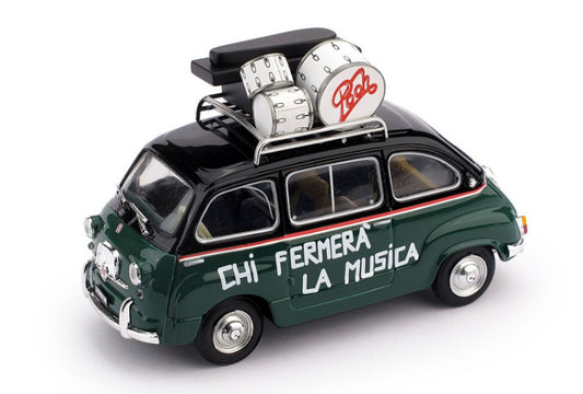 Brumm - FIAT 600 MULTIPLA 50mo ANNIVERSARIO POOH 1966-2016 1:43 - Cod. BMS1601B