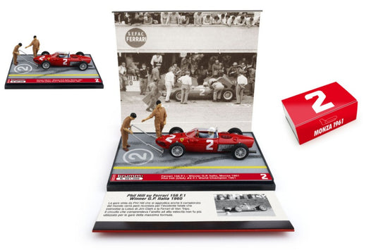 Brumm - FERRARI 156 F1 WINNER GP ITALIA 1961 PHIL HILL PIT STOP 1:43 - Cod. BMS2501