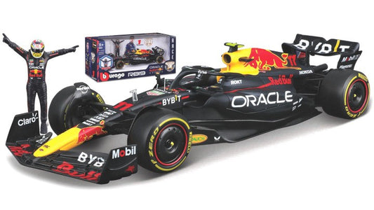 Burago - RED BULL RB19 N.11 SERGIO PEREZ 2023 WITH FIGURE 1:24 - Cod. BU28036P