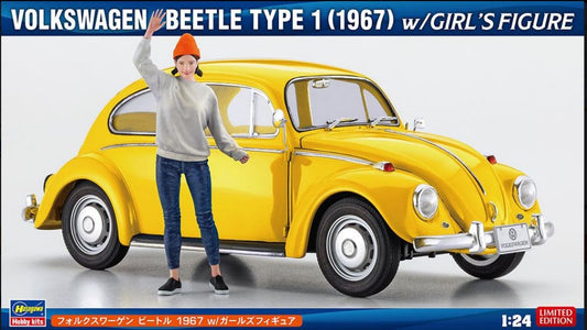 Hasegawa - VW KAFER TYP 1 1967 W/GIRL'S FIGURE KIT 1:24 - Cod. HASSP620