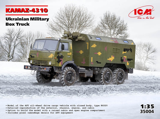Icm - KAMAZ-4310 Ukrainian Military Box Truck KIT 1:35 - Cod. ICM35004