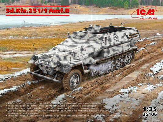 Icm - Sd.Kfz.251/1 Ausf.B KIT 1:35 - Cod. ICM35106
