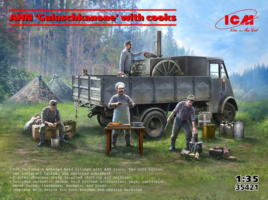 Icm - AHN Gulaschkanone with cooks KIT 1:35 - Cod. ICM35421