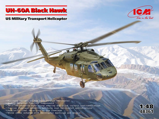 Icm - UH-60A Black Hawk Defence Intelligence of Ukraine KIT 1:48 - Cod. ICM48361