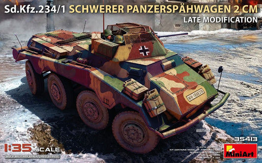 Miniart - Sd.Kfz.234/1 Schwerer Panzersphwagen (2 cm). Late Mod KIT 1:35 - Cod. MIN35413