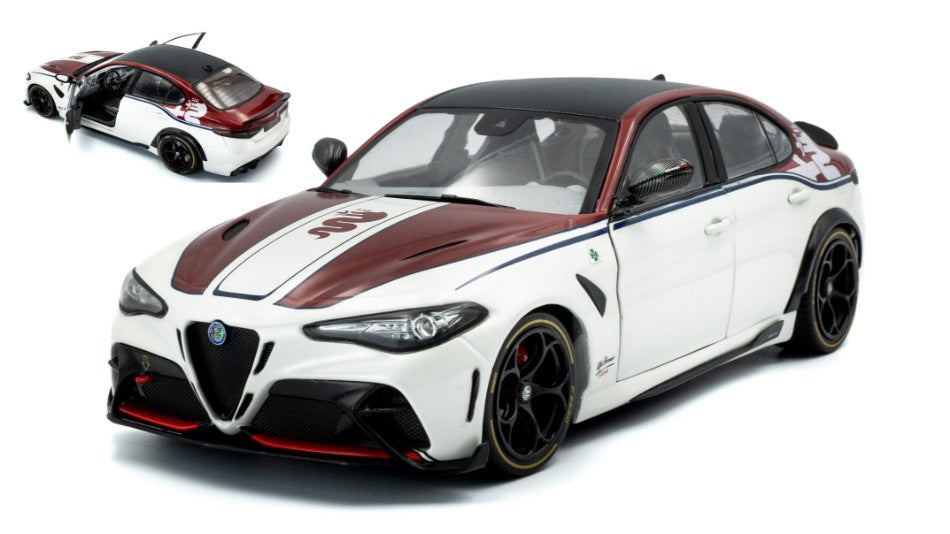 Solido - ALFA ROMEO GIULIA GTA-M 2023 WHITE/RED 1:18 - Cod. SL1806907