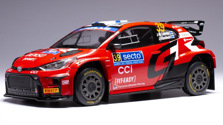 Ixo Model - TOYOTA GR YARIS N.39 RALLY2 FINLAND 2024 LATVALA-HANNINEN 1:18 - Cod. 18RMC211