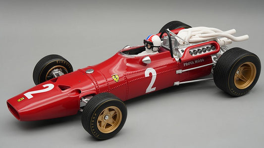 Tecnomodel - FERRARI 312 F1-67 N.2 ITALIAN GP 1967 C.AMON C/VETRINA E PILOTA 1:18 - Cod. TMD18314C