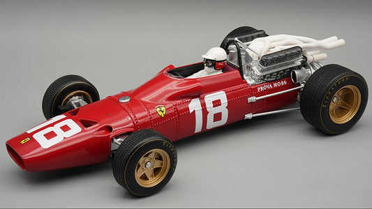 Tecnomodel - FERRARI 312 F1-67 N.18 MONACO GP 1967 L.BANDINI C/VETRINA E PILOTA 1:18 - Cod. TMD18314A