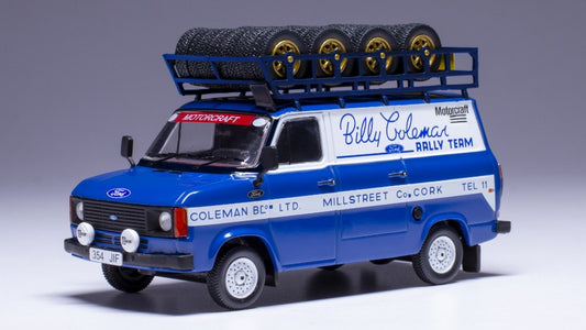 Ixo Model - FORD TRANSIT MKI BILLY COLEMAN RALLY TEAM W/ROOF RACK AND WHEELS 1:43 - Cod. RAC444